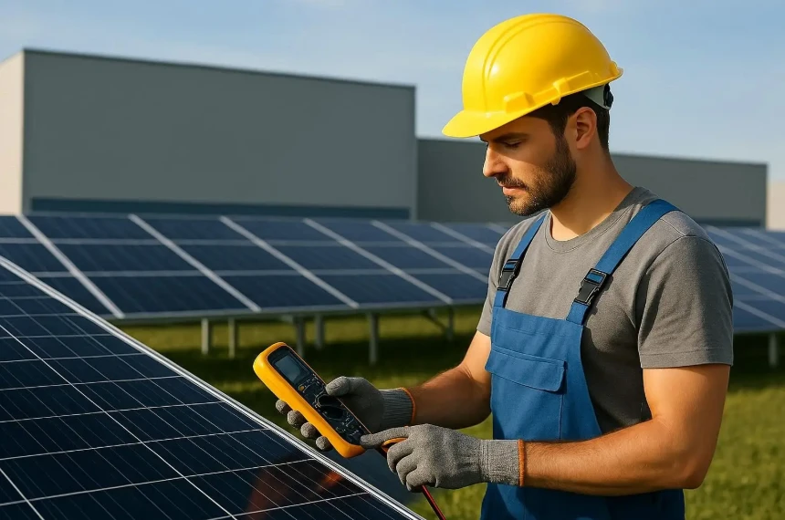 Maintenance panneaux photovoltaïques